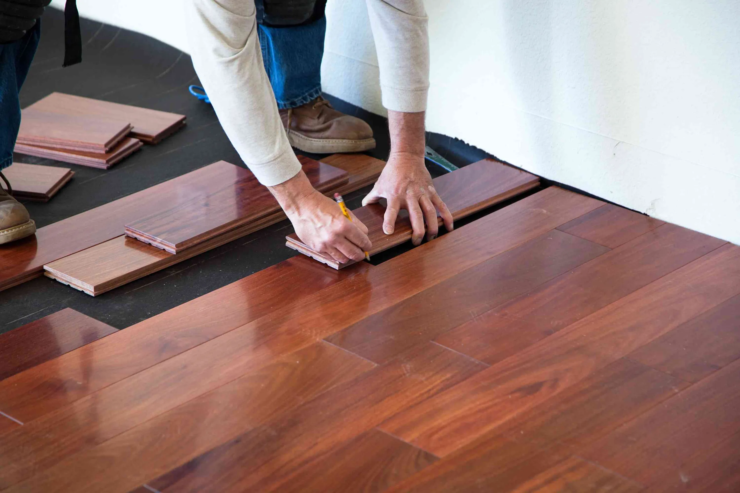 Beautiful flooring installation